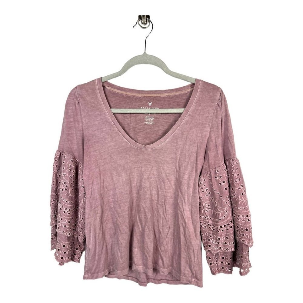 American Eagle soft & sexy purple top